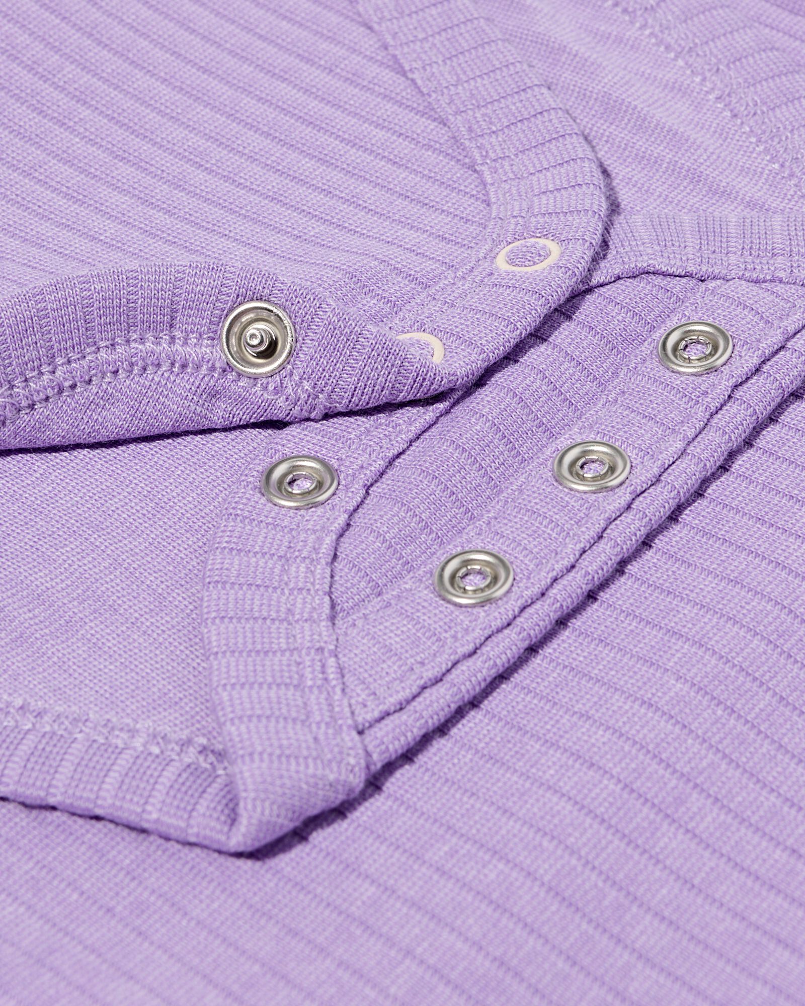 meegroei body's rib bamboe met stretch dieren - 2 stuks lavendel lavendel - 33317340LAVENDER - HEMA