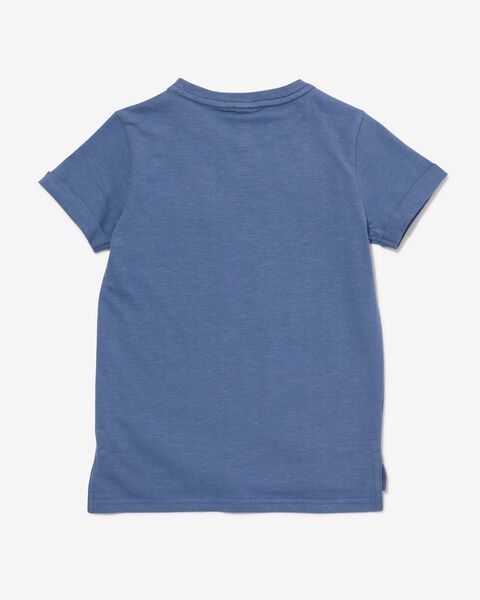 kinder t-shirt met borstzak blauw blauw - 1000030908 - HEMA