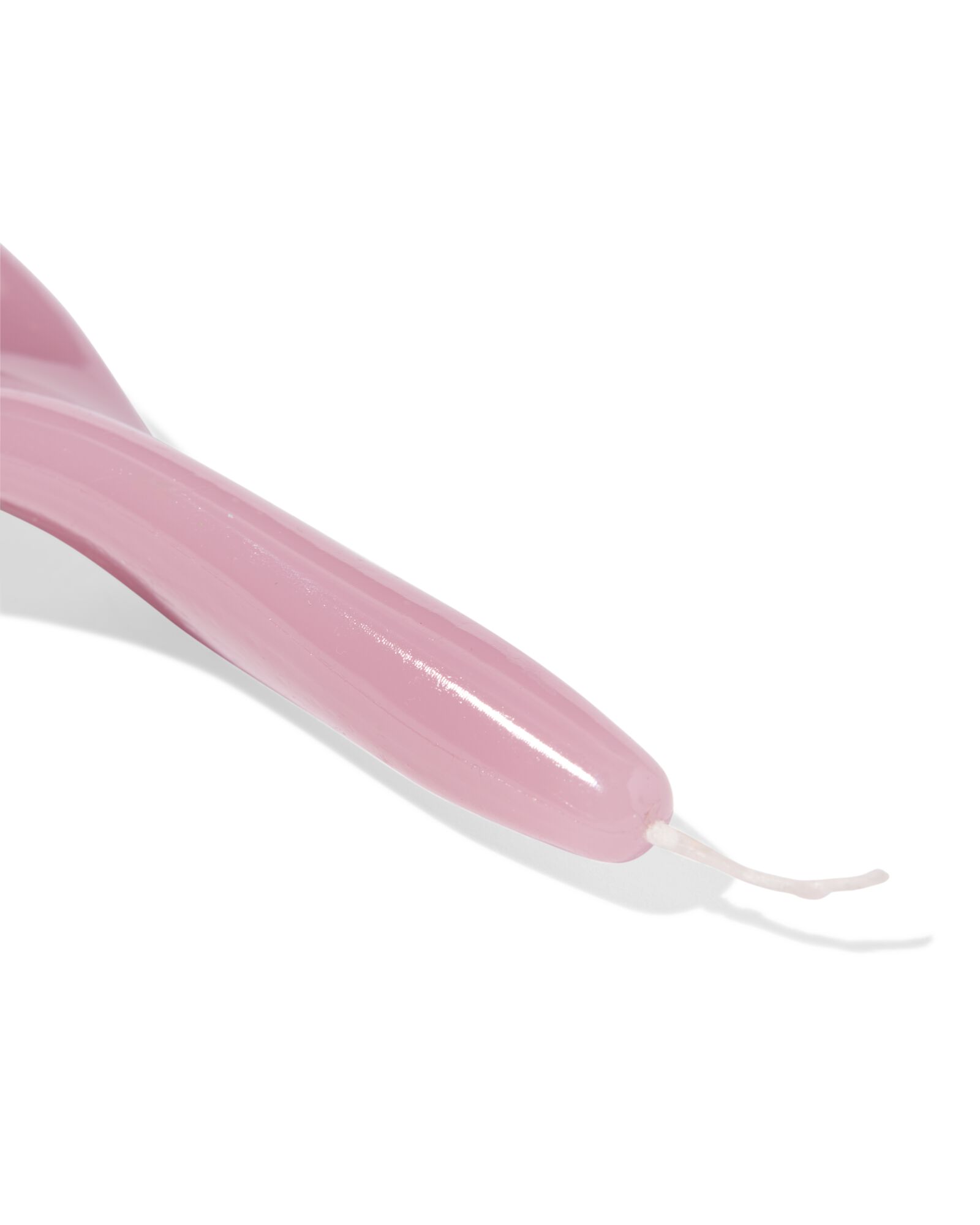 bougie d'int&eacute;rieur XL ⌀4,3x27cm torsad&eacute; vieux rose - 13506117 - HEMA