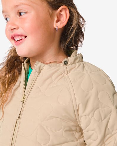 manteau enfant surpiqué avec capuche séparée beige 158/164 - 30830686 - HEMA