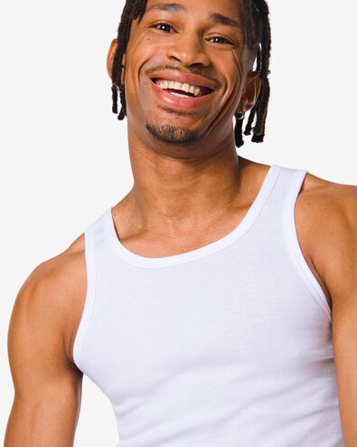 chemises homme côtelées - 2 pièces blanc blanc - 1000000980 - HEMA