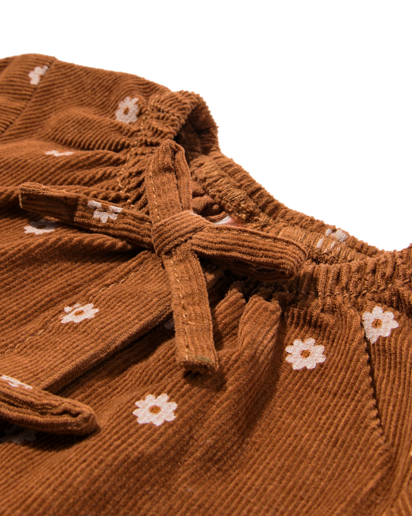 blouse b&eacute;b&eacute; en velours c&ocirc;tel&eacute; fleurs marron - 33049570BROWN - HEMA