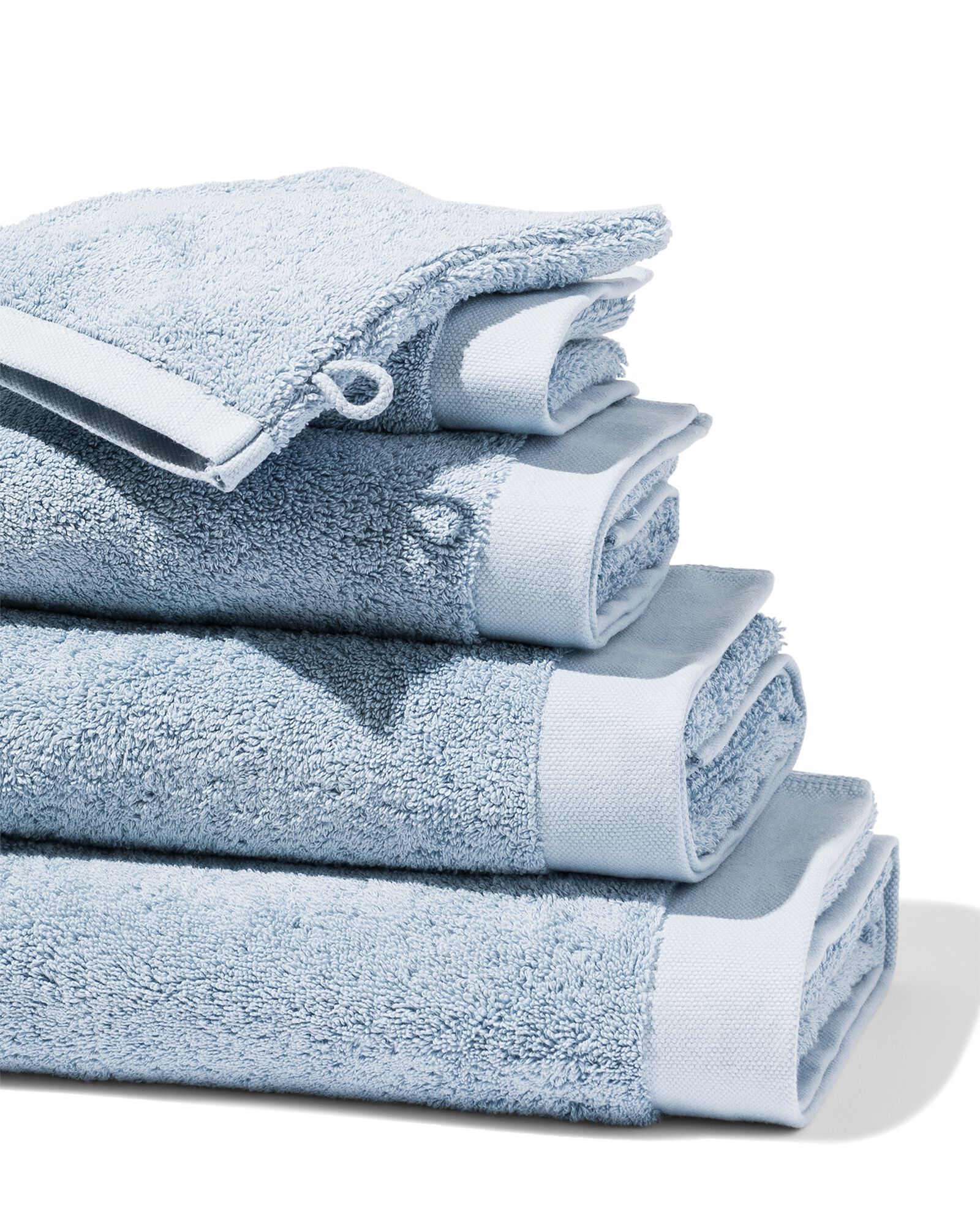 serviettes de bain - h&ocirc;tel extra doux bleu glacier bleu glacier - 1000027779 - HEMA