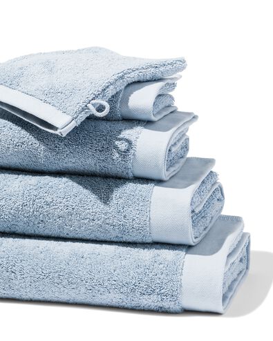 serviettes de bain - h&ocirc;tel extra doux bleu glacier bleu glacier - 1000027779 - HEMA