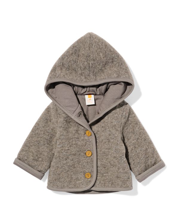 Newborn-Jacke mit Wolle sandfarben sandfarben - 33424020SAND - HEMA