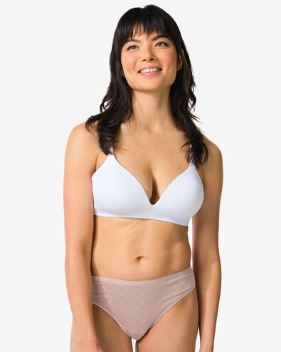 string femme en coton - lot de 2 marron clair marron clair - 19620575LIGHTBROWN - HEMA
