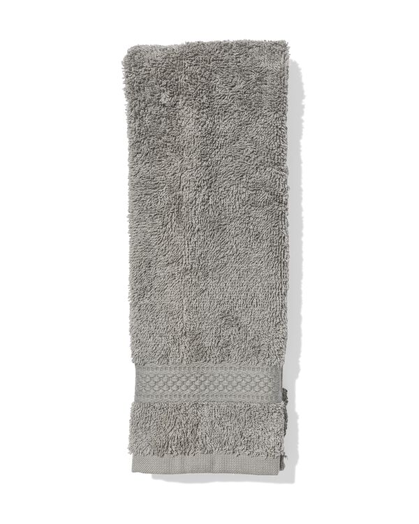 petite serviette 30x55 qualité épaisse - gris moyen - 5200716 - HEMA