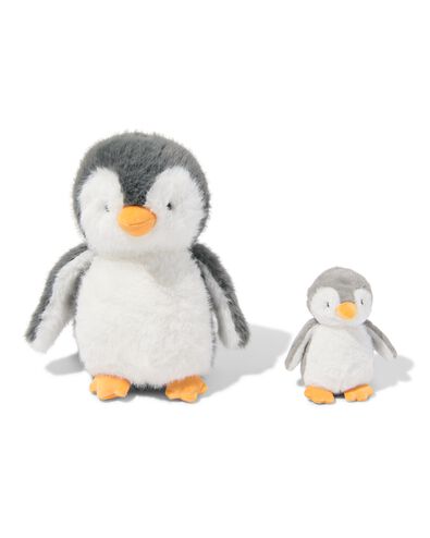 peluche pingouin avec b&eacute;b&eacute; 31 cm - 15100270 - HEMA