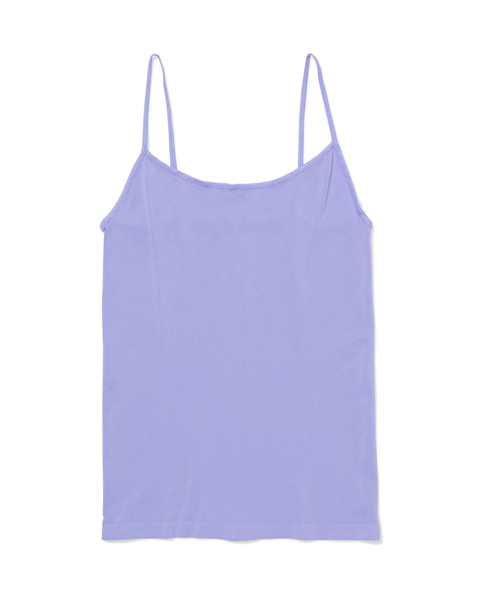 d&eacute;bardeur femme sans coutures microfibre &agrave; bretelles spaghetti bleu - 19601034BLUE - HEMA