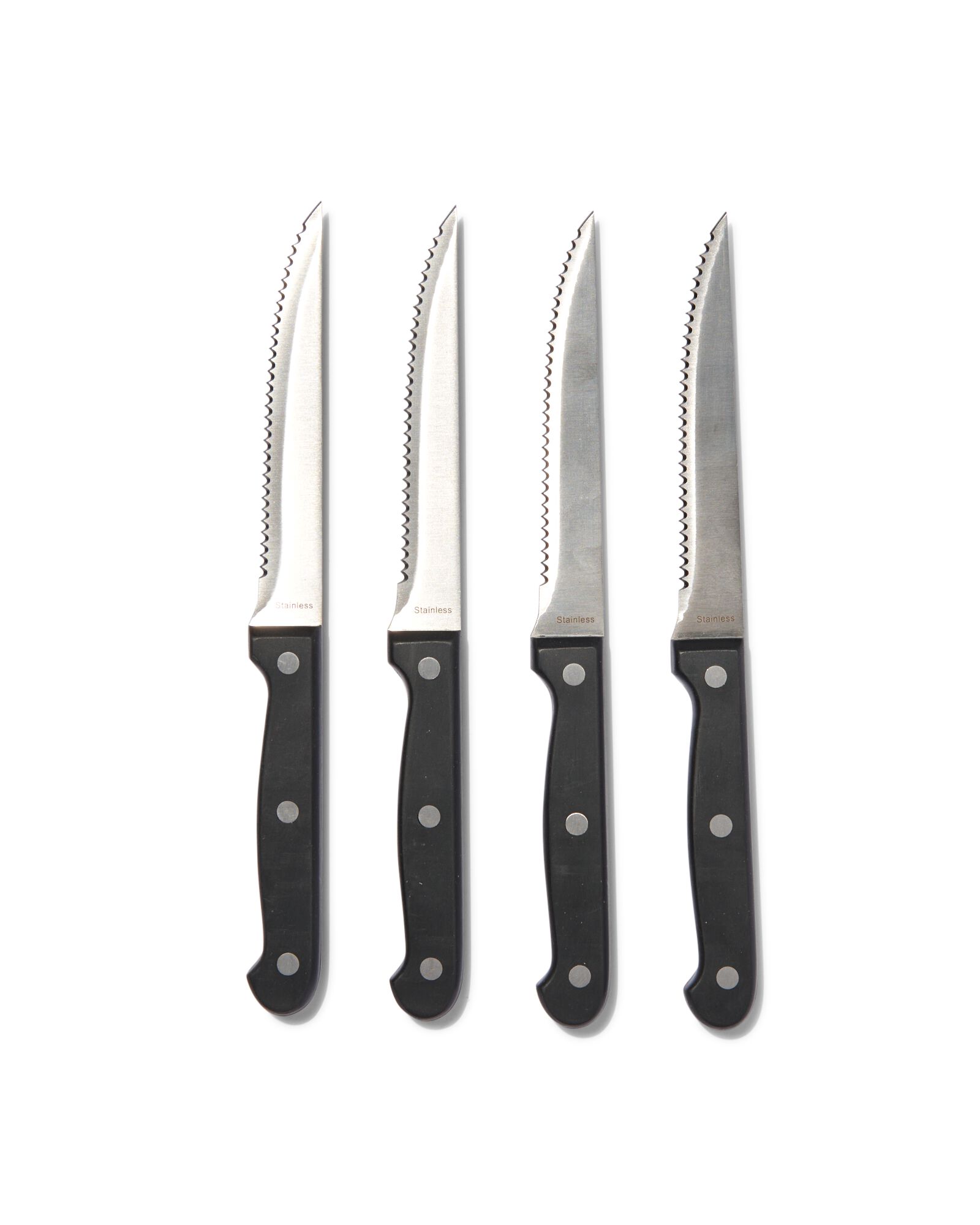 4 couteaux à steak inox - 80880018 - HEMA