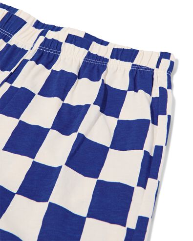 kindershortama blokken blauw - 23001660BLUE - HEMA