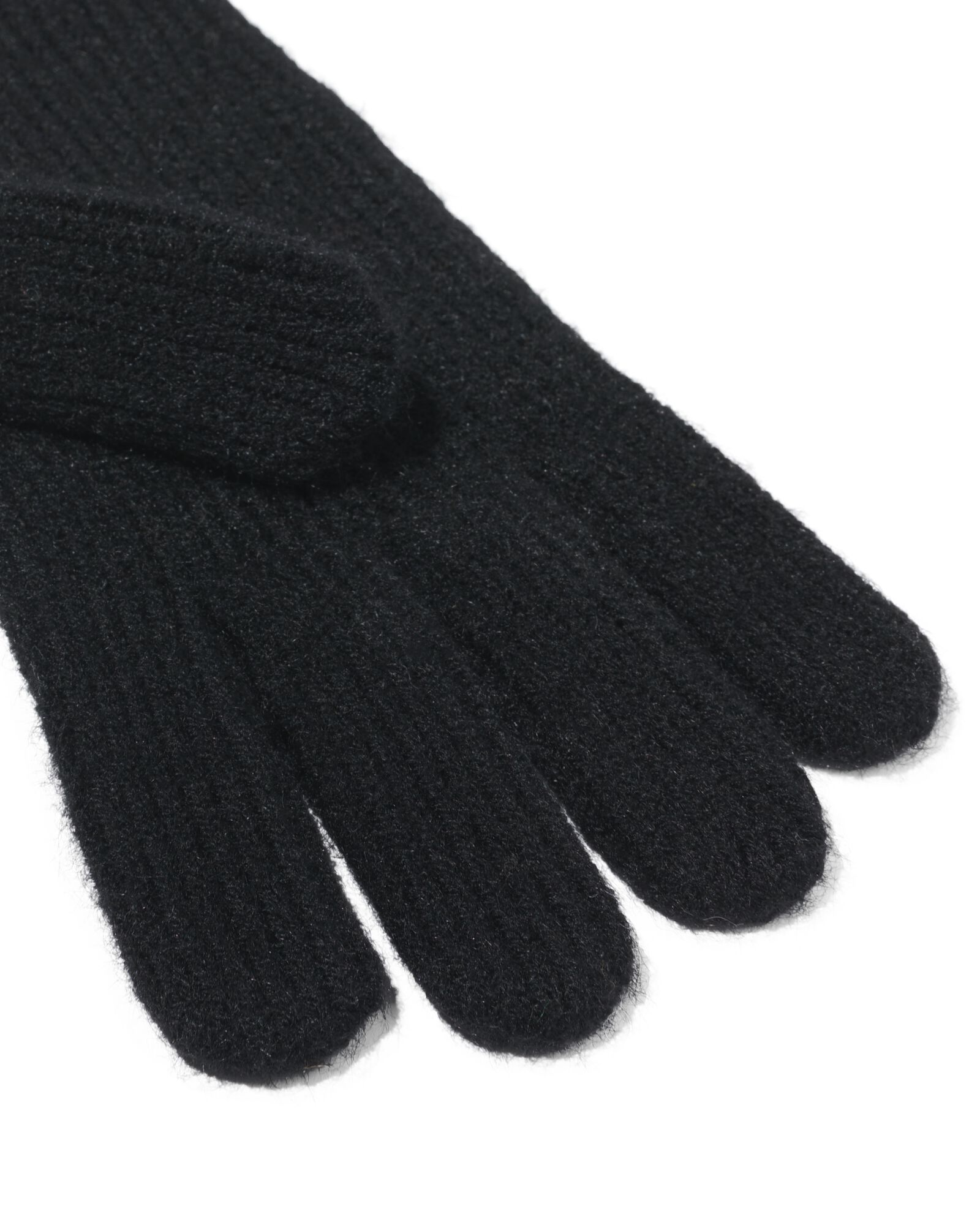 dameshandschoen rib zwart zwart zwart - 16451105BLACK - HEMA
