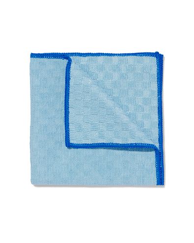 chiffon microfibre textur&eacute; 35x35 bleu - 20530017 - HEMA