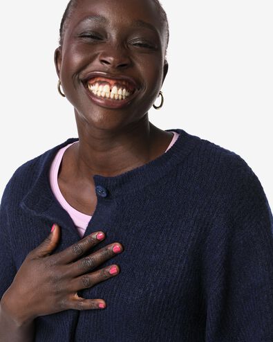 Damenjacke Grace, Feinstrick dunkelblau dunkelblau - 36302520DARKBLUE - HEMA