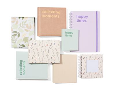 Einsteckalbum, 22.5 x 18.5 cm, Leinen, ecru - 14650210 - HEMA