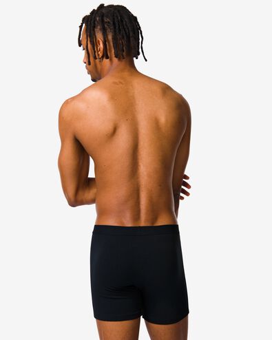 3er-Pack Herren-Boxershorts, lang blau blau - 1000010263 - HEMA