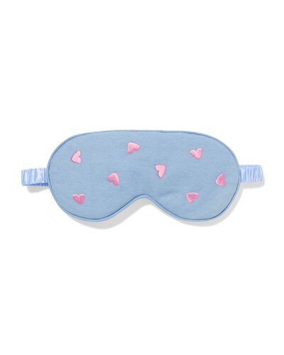 slaapmasker denim hartjes - 61104403 - HEMA