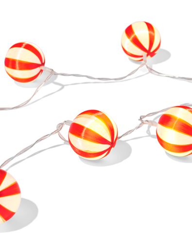 Lichterkette, 1,8 m, mit 15 LED-L&auml;mpchen, Christbaumkugeln, f&uuml;r den Innenbereich - 25500148 - HEMA