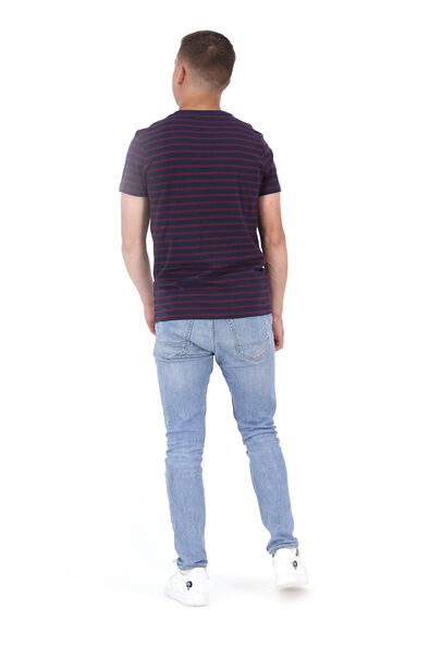 Herren-T-Shirt, Streifen dunkelblau - 1000021507 - HEMA