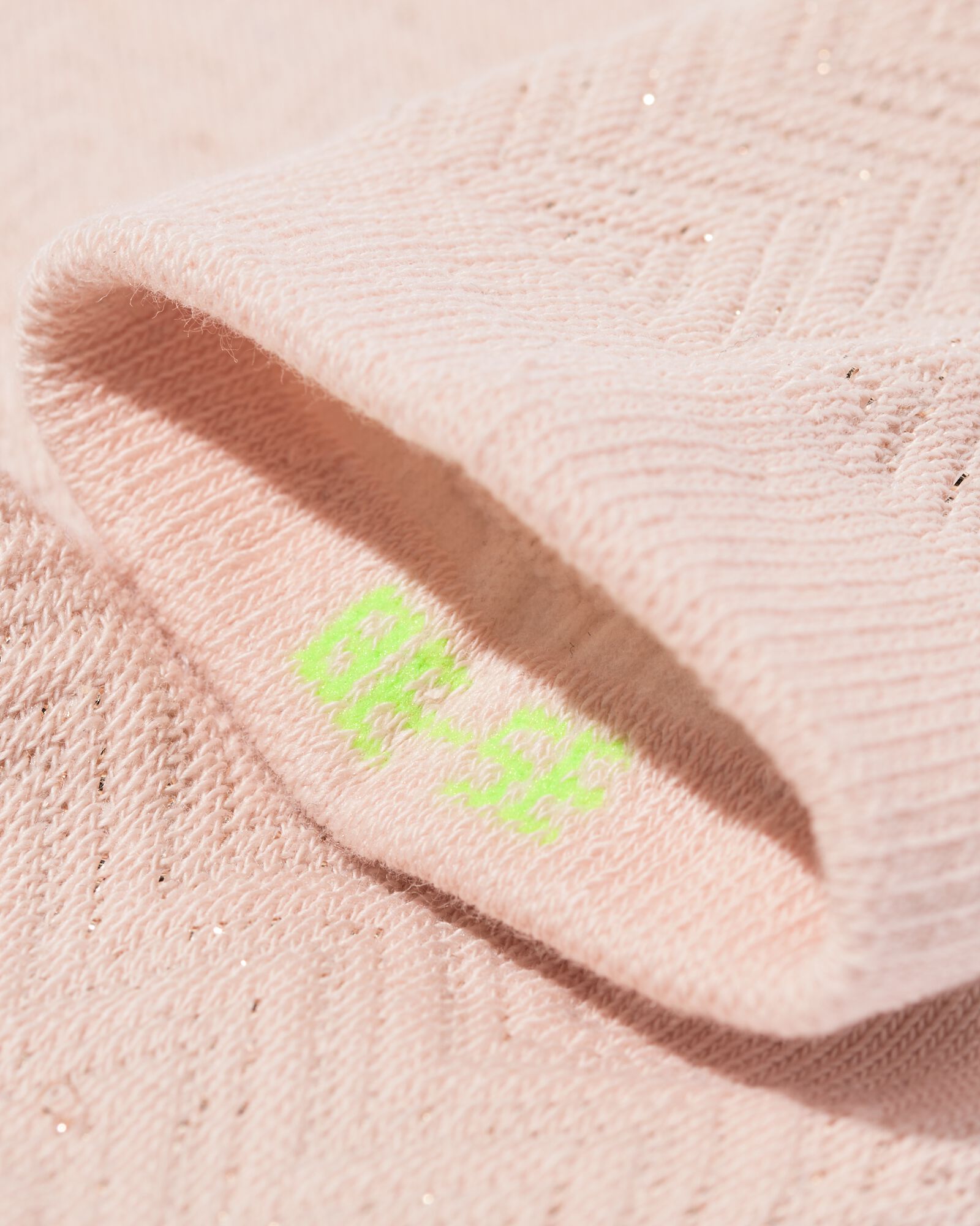 Damensocken mit Zickzack und Glitzer altrosa altrosa - 4280675OLDPINK - HEMA