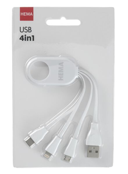 USB-Ladekabel, Mikro-USB, USB-C & 8-polig - 39630063 - HEMA
