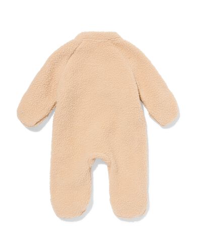 barboteuse nouveau-n&eacute; en peluche sable - 33435520SAND - HEMA