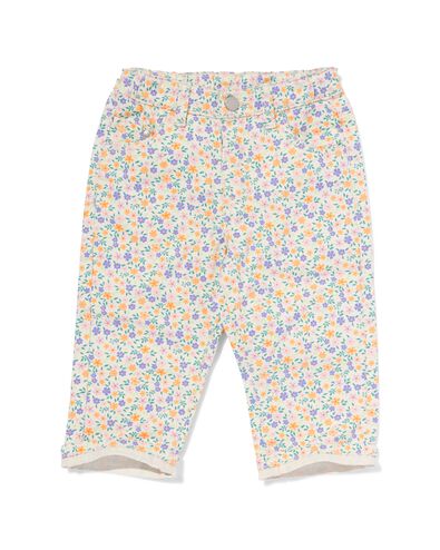 pantalon b&eacute;b&eacute; &agrave; fleurs &eacute;cru - 33078160ECRU - HEMA
