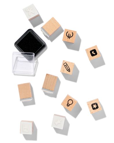 Stempelset, Symbole, 21-teilig - 14470066 - HEMA