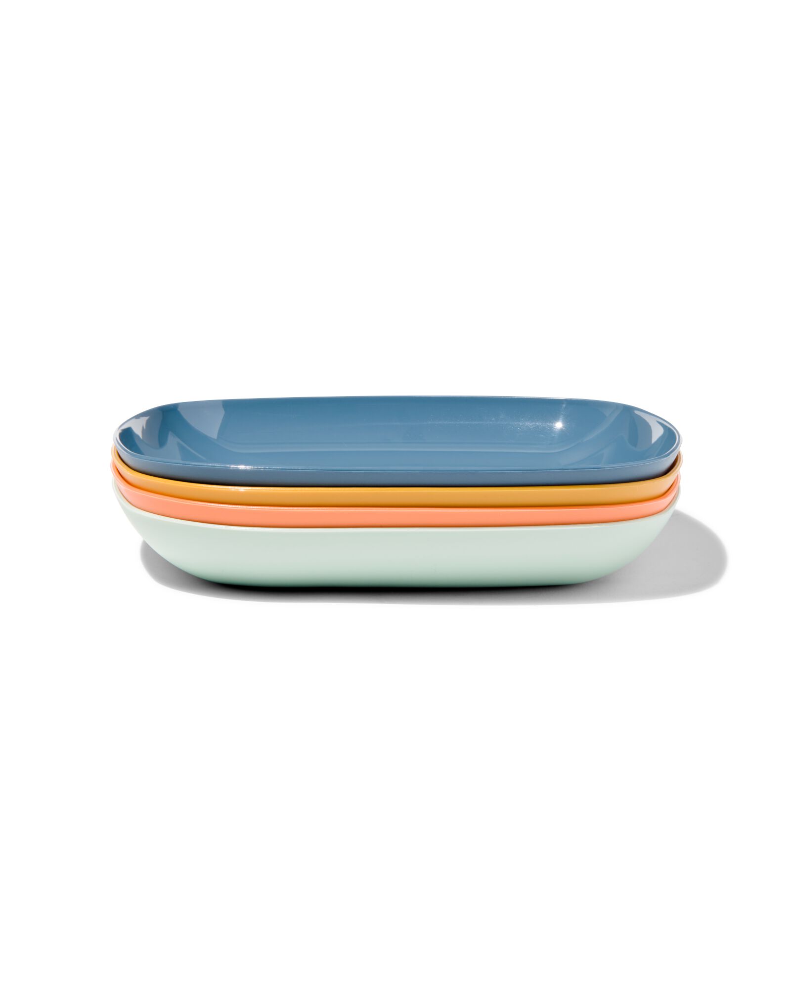 borden 17.5cm kunststof - 4 stuks - 80660114 - HEMA