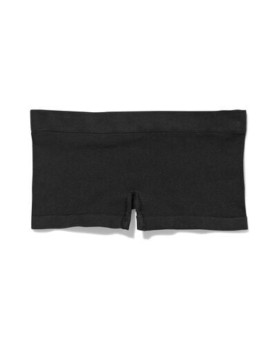 damesboxer naadloos rib zwart zwart - 21960104BLACK - HEMA