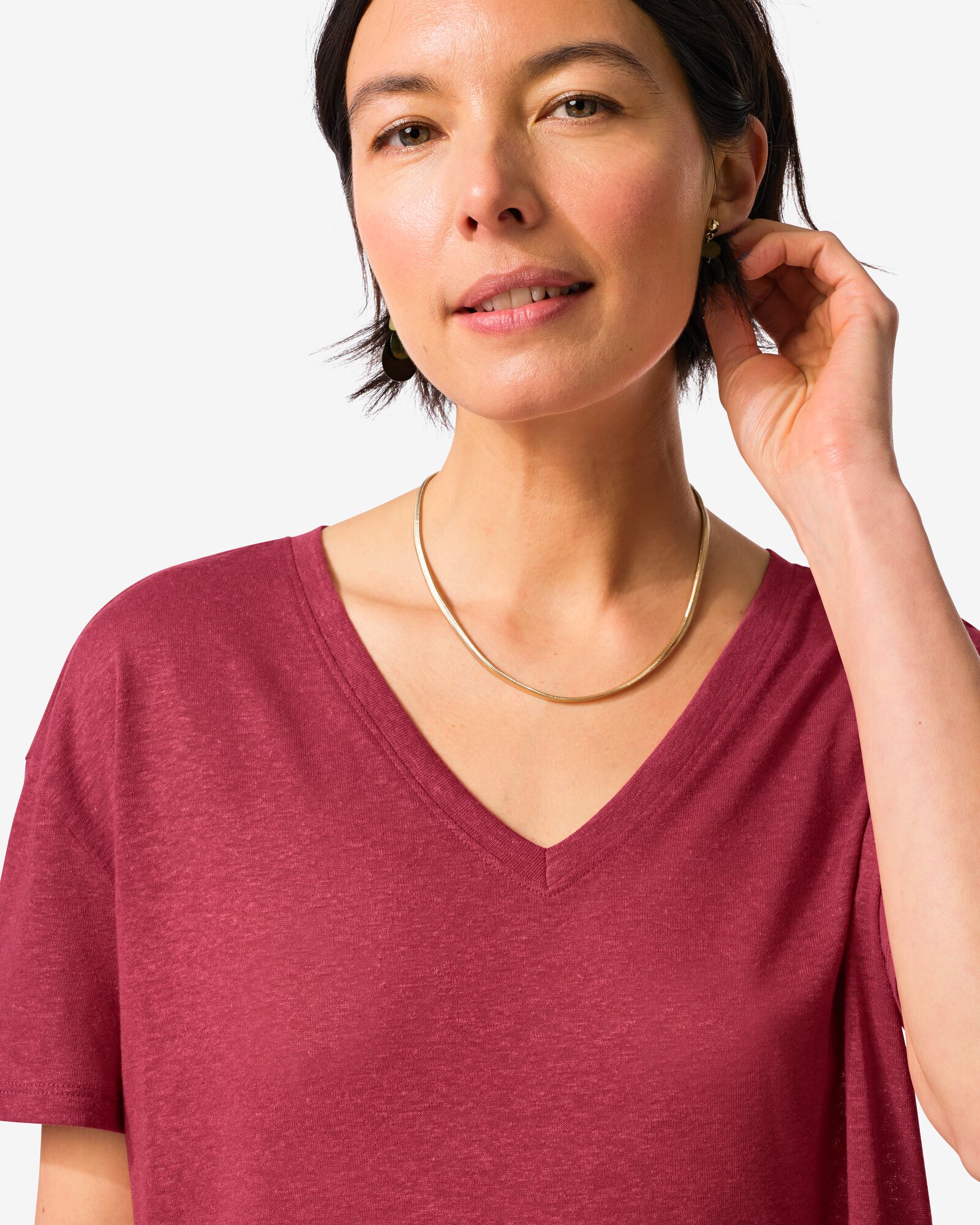 Damen-T-Shirt Evie rot rot - 36209350RED - HEMA