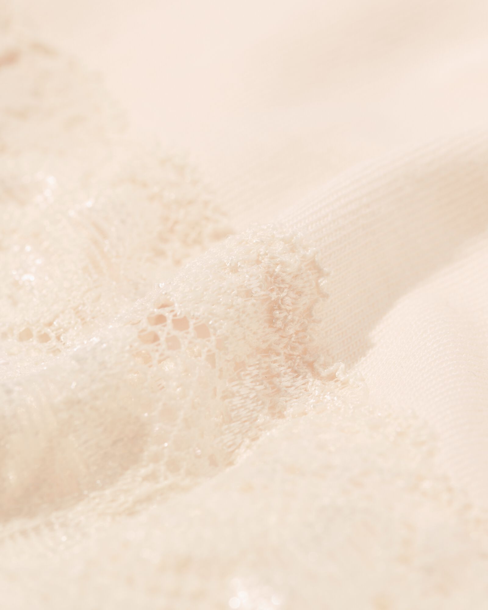 string femme coton avec dentelle rose p&acirc;le - 19620903LIGHTPINK - HEMA