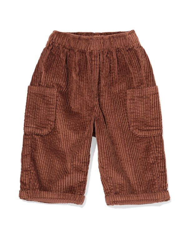 pantalon b&eacute;b&eacute; velours c&ocirc;tel&eacute; marron marron - 33168770BROWN - HEMA