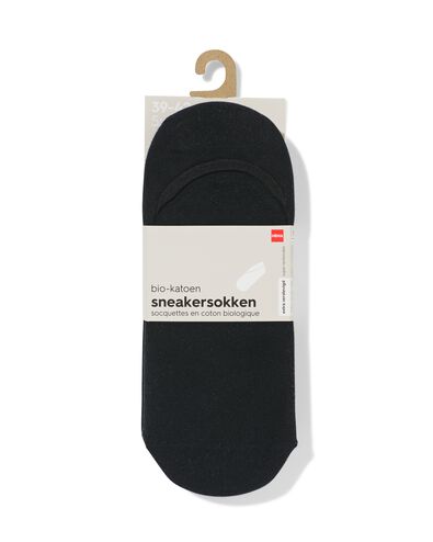 heren sneakersokken - 5 paar zwart zwart - 1000018847 - HEMA