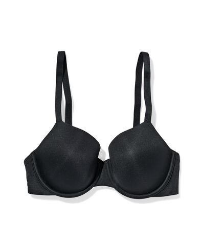 soutien-gorge pr&eacute;form&eacute; avec armatures recycl&eacute;/micro noir - 1000019365 - HEMA