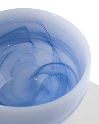 bol ⌀10cm verre effet marbre bleu - 9650384 - HEMA