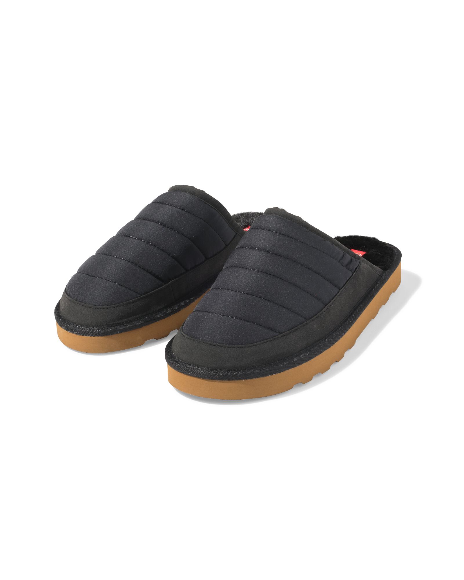 herensloffen zwart zwart zwart - 16500065BLACK - HEMA