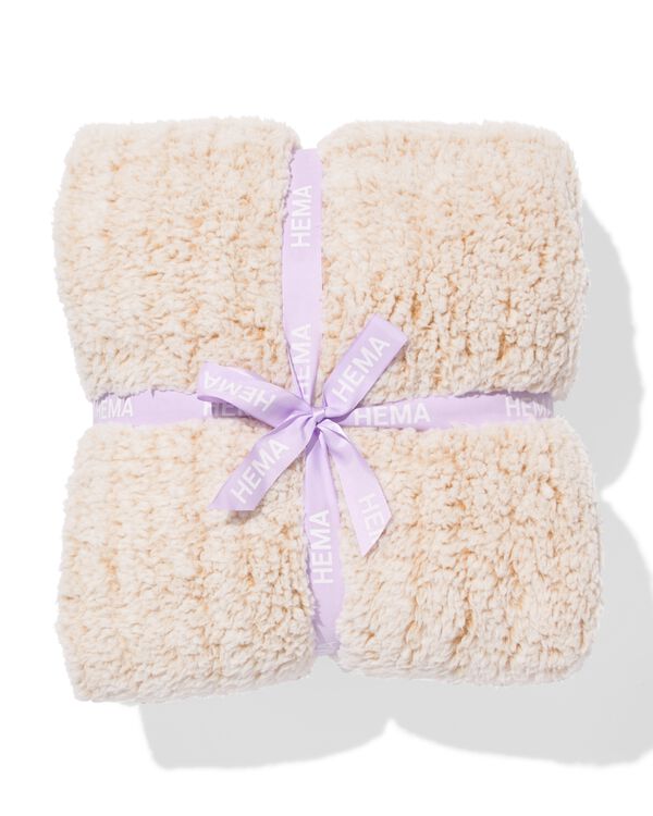 plaid 130x150cm nounours marron - 7325157 - HEMA