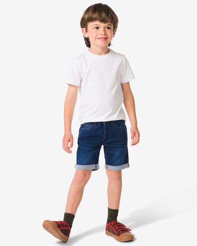 short enfant jogdenim bleu fonc&eacute; bleu fonc&eacute; - 1000023208 - HEMA