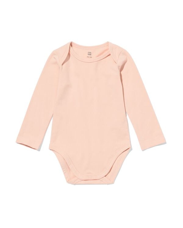 baby meegroei body roze roze - 33307360PINK - HEMA