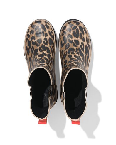 Damen-Gummistiefel Leopardenmuster braun braun - 34460510BROWN - HEMA