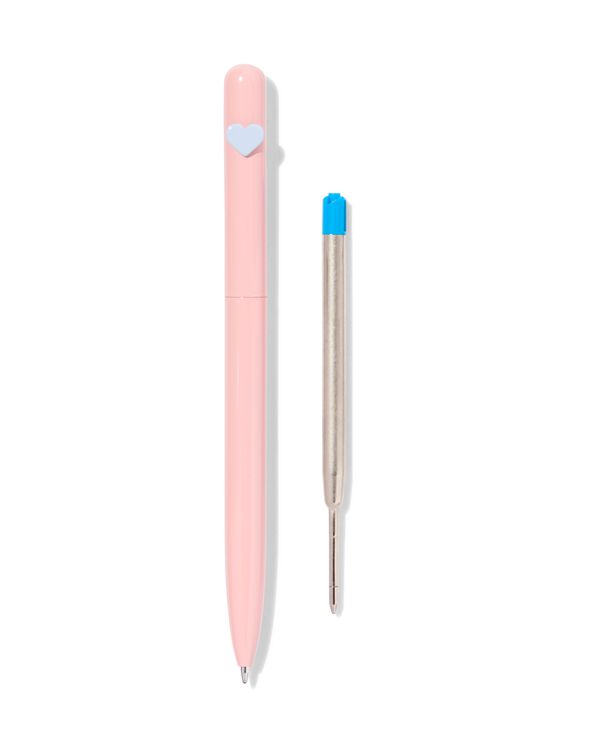stylo à bille - encre bleue avec recharge - 14490054 - HEMA