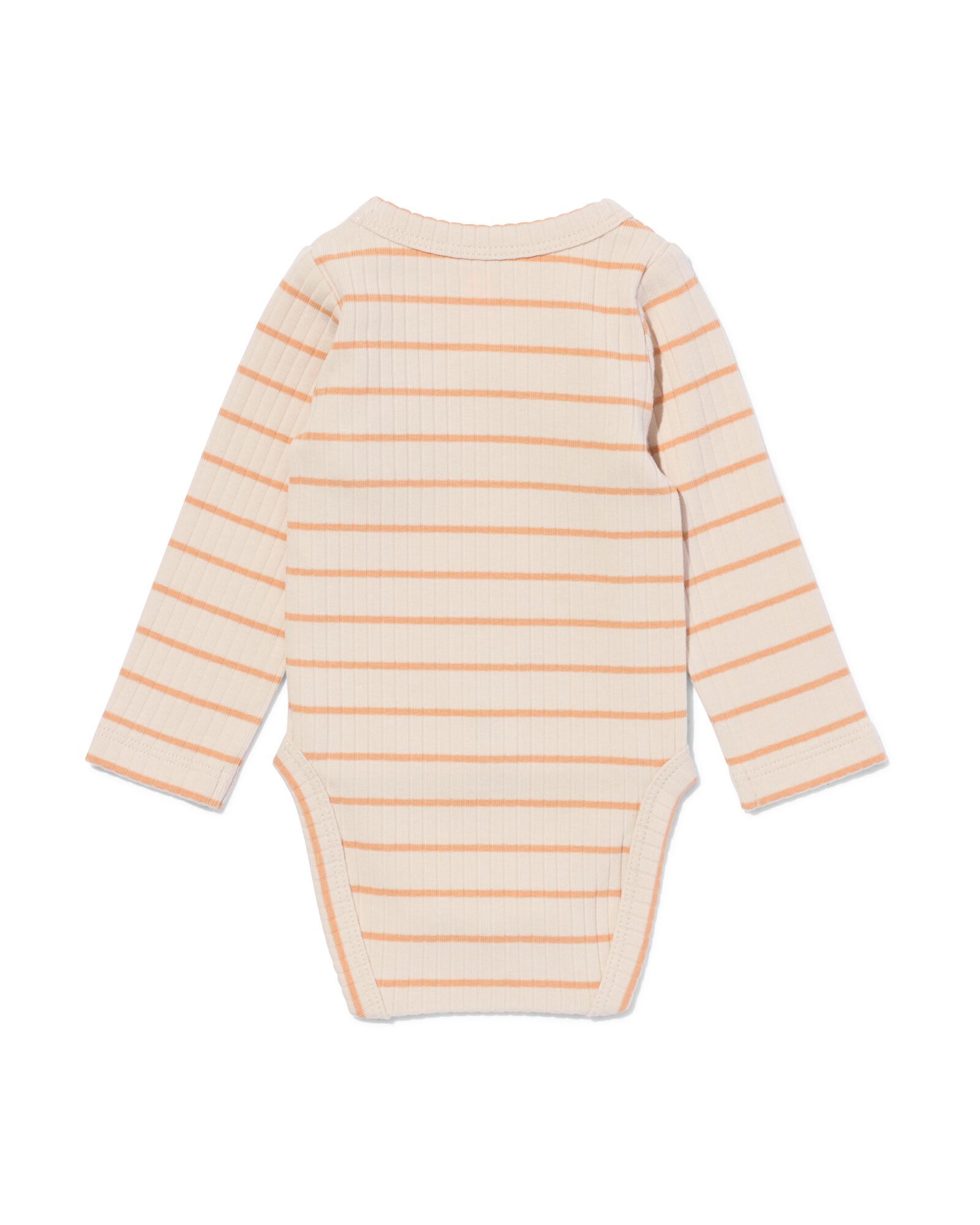 body b&eacute;b&eacute; &eacute;volutif c&ocirc;tel&eacute; avec bambou stretch rayures marron clair - 33401020LIGHTBROWN - HEMA