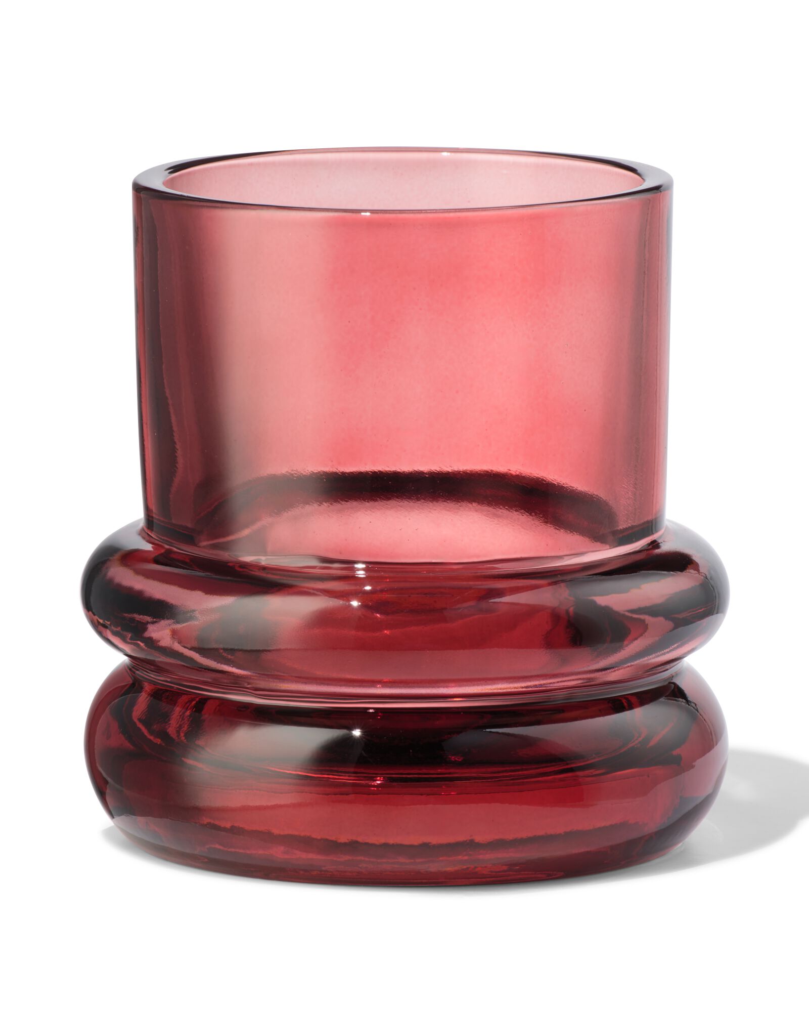 bougeoir verre bordeaux - 13324103 - HEMA