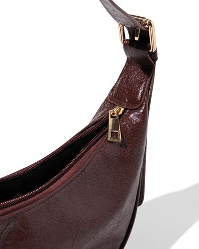 schoudertas imitatieleer rood - 18750003 - HEMA