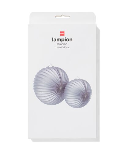 lanterne 25x25cm argent&eacute;e - 2 pcs. - 14250440 - HEMA