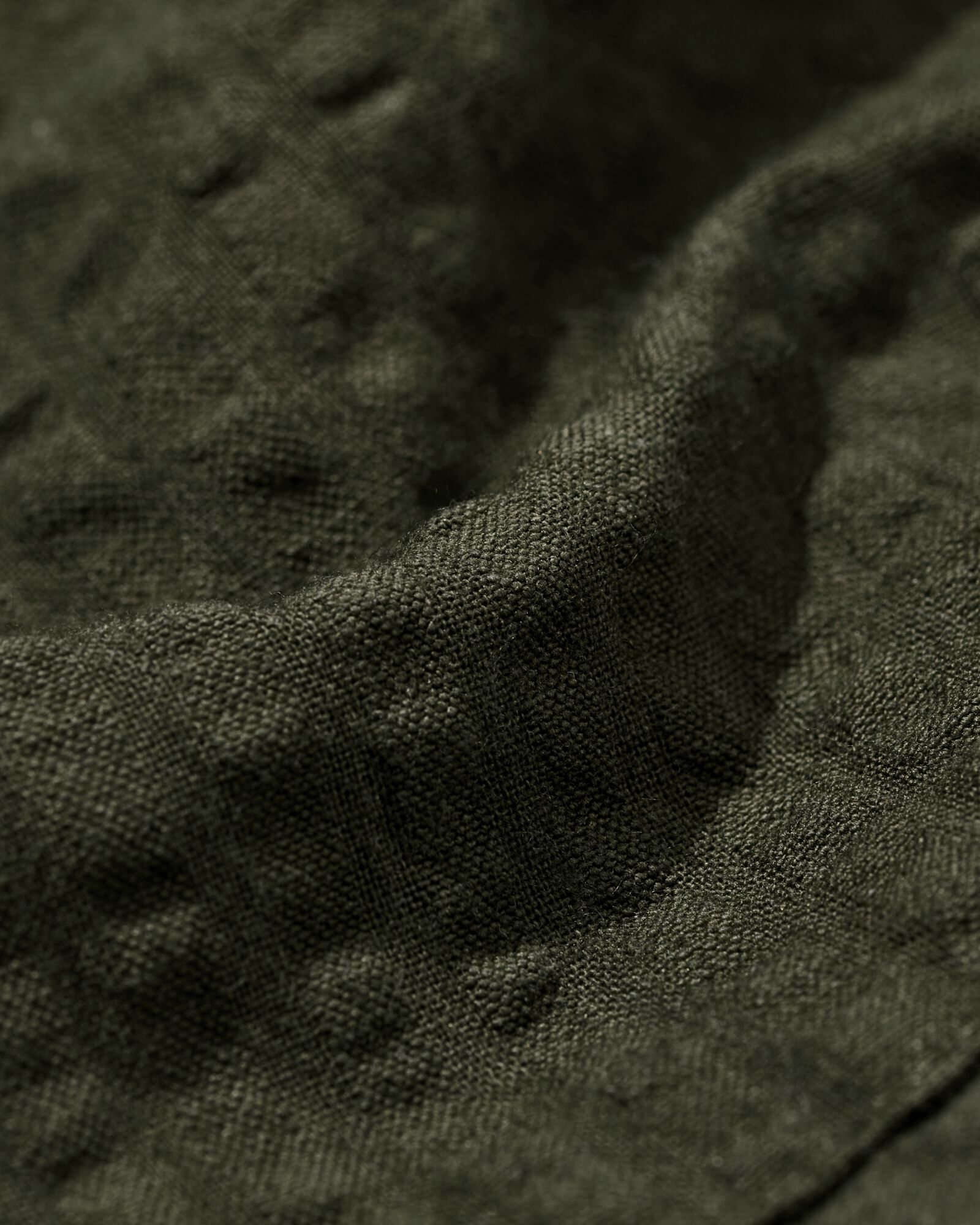 chemise homme Sep seersucker vert fonc&eacute; vert fonc&eacute; - 2132320DARKGREEN - HEMA