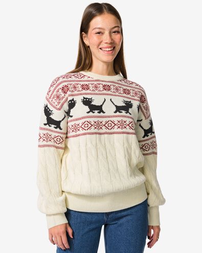 Siepie kersttrui voor volwassenen multi - 36205720MULTI - HEMA