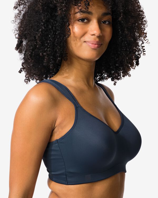 soutien-gorge de sport pr&eacute;form&eacute; &agrave; maintien &eacute;lev&eacute; avec armatures bleu fonc&eacute; bleu fonc&eacute; - 21701173DARKBLUE - HEMA