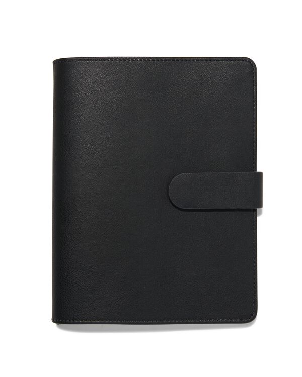 carnet rechargeable noir A5 rempli avec des lignes - 14170081 - HEMA